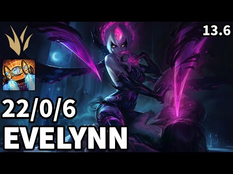 Evelynn Jungle vs Zac - EUW Challenger | Patch 13.6