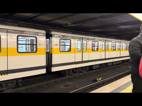 Milan Metro M3 8000 Series Arriving And Departing Sondrio