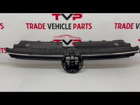 Fits VW Golf MK8 2020-2024 Front Bumper Centre Upper Grille With Chrome Trim video