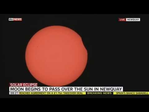 Solar Eclipse 2015: First Contact In Newquay