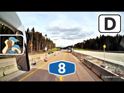 Deutschland. A8 (E52). [ ✕ A7 (Ulm) - ✕ Adelsried ]