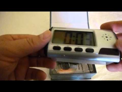 Spy Camera Alarm Clock Video Recorder Hidden Nanny Cam DVR Motion Detection new - Unboxing