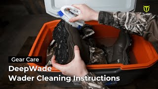 TideWe Gear Care | DeepWade Wader Cleaning Instructions