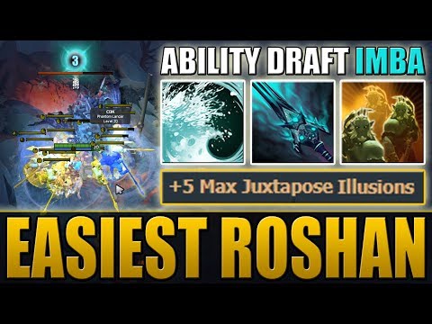 Best passive combo for EASIEST ROSHAN KILL - Illusions | Ability Draft