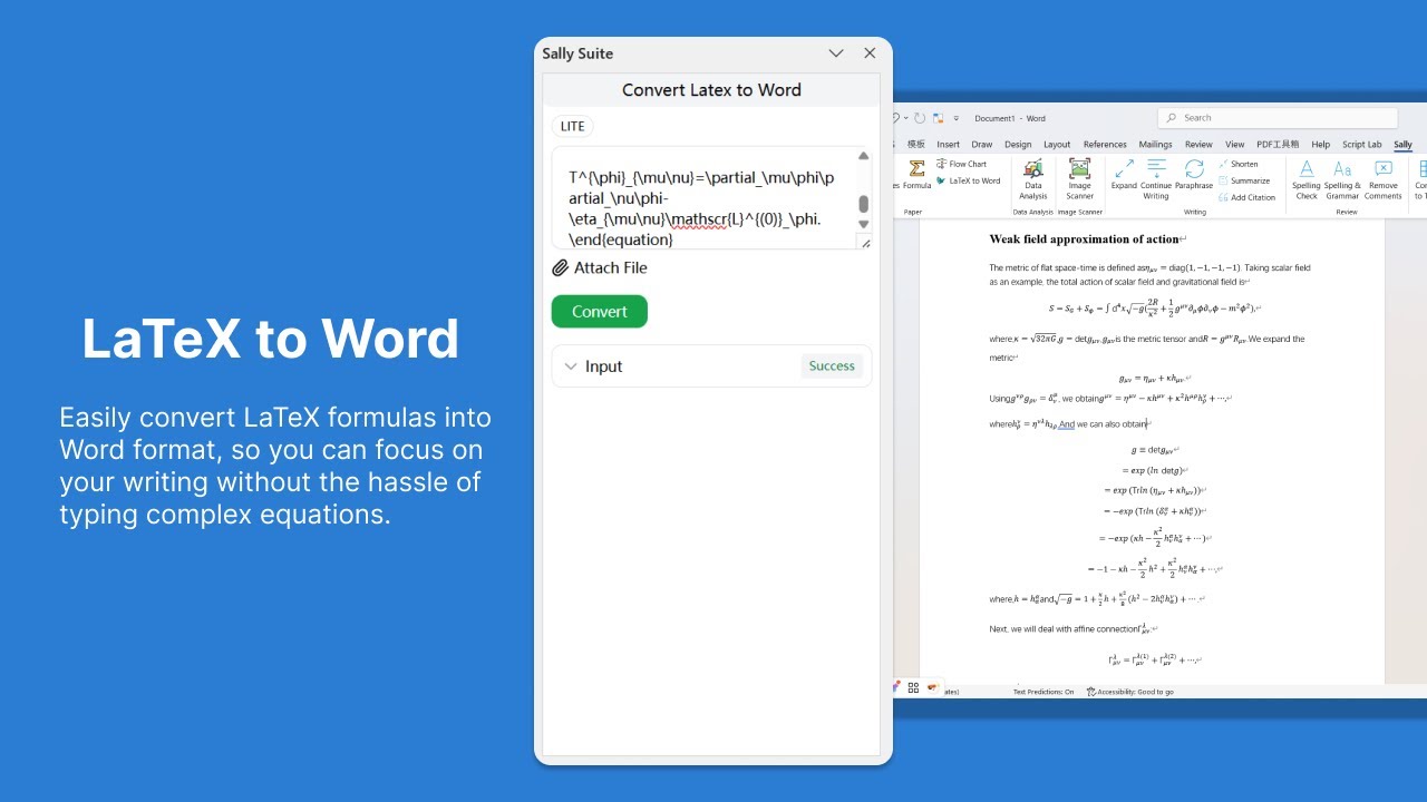 Convert LaTeX to Word Instantly