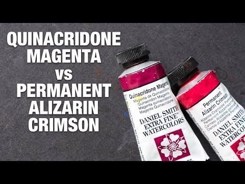 Quinacridone Magenta vs Permanent Alizarin Crimson