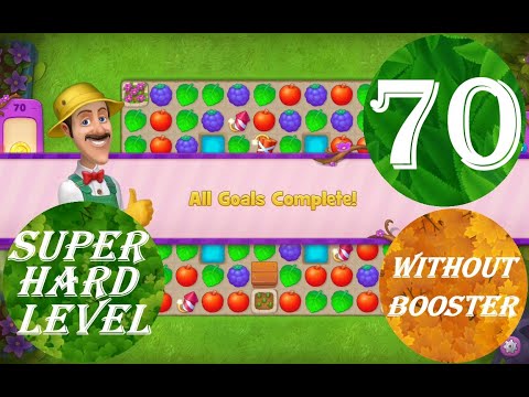 Gardenscapes Level 70 - [15 moves] [2022] [HD] solution of Level 70 Gardenscapes [No Boosters]