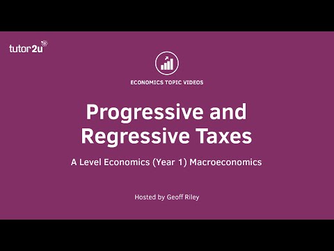Progressive and Regressive Taxes - A Level and IB Economics