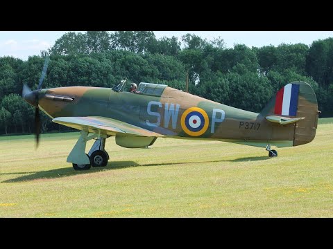 3 Hawker Hurricanes @ Old Warden