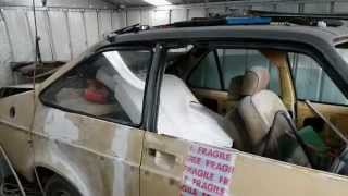 Mk2 escort 4 door to 2 door so far