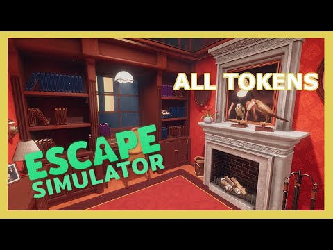 The Library Playthrough and ALL TOKENS | Edgewood Mansion | Escape Simulator