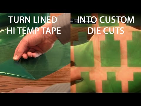 Lined Green Polyester Tape video