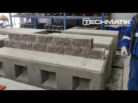 Techmatik Splitting Line for Creating Unique Concrete Products