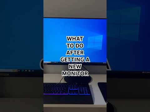 New Monitor Setup Tips #shorts #pc #monitor #display #settings #freesync #gsync #hdmi #displayport