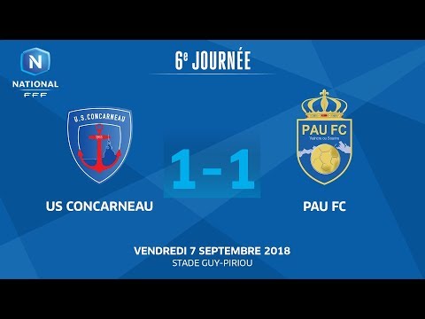 J6 : US Concarneau - Pau FC (1-1), le résumé I National FFF 2018-2019
