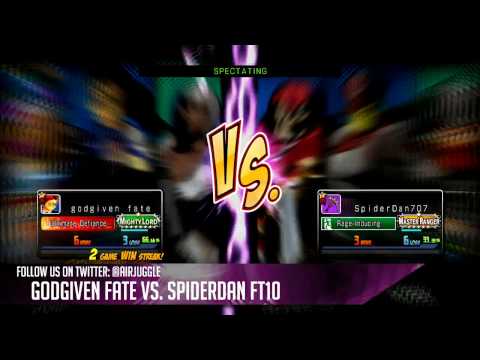 Godgiven Fate VS. SpiderDan - UMVC3 - FT10 - @airjuggle