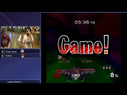 MMOM159 SSBM - Pretty Good (Ice Climbers) vs. Kalvar (Marth) - Melee LQF