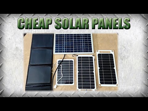 Testing Ultra Budget, Low Wattage, Portable Solar Panels