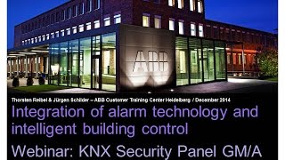 Webinar about the KNX Security Panel GM/A 8.1
