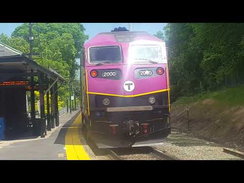 Railfanning the MBTA across Needham MA
