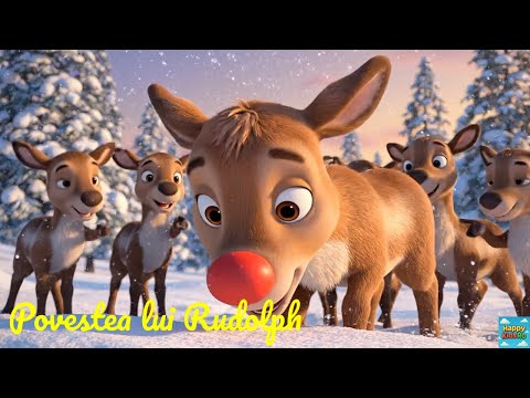 Povestea lui Rudolph 🦌 | Cântec de Crăciun pentru Copii | Happy Kids Romania