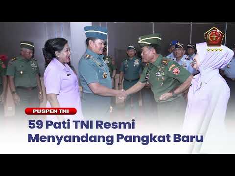 59 Pati TNI Resmi Menyandang Pangkat Baru