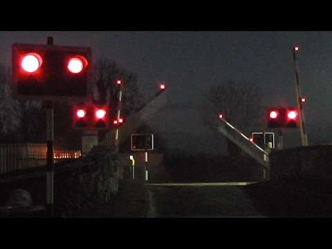 Railway Crossing - Blakestown, Kildare - 2 x 29000 Class Commuter Trains