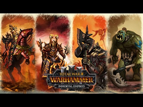 All Khorne Knights - vs Greenskins // Total War: WARHAMMER 3