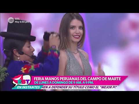 Flavia Laos reaccionó así en vivo durante popular ritual
