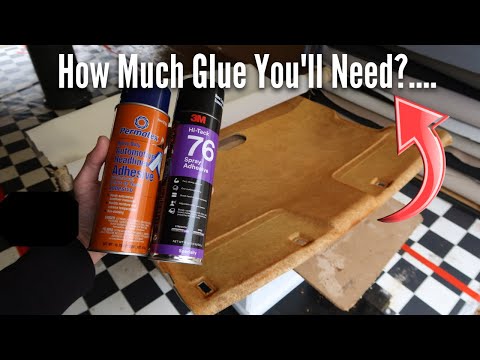 How Many Cans You'll Need AND How To Apply Headliner Adhesive !!