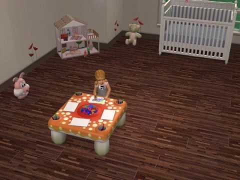 Charlotte ritar & leker me klossar