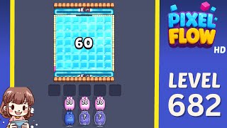 Pixel Flow Level 682 Solution Walkthrough