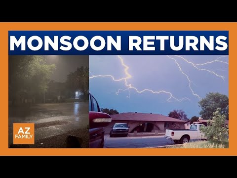 Monsoon storm brings strong winds, dust, some rain to the Phoenix area