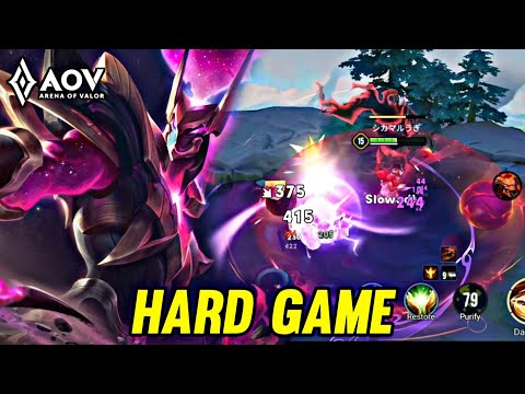AOV : HAYATE GAMEPLAY | HARD GAME - ARENA OF VALOR LIENQUANMOBILE ROV