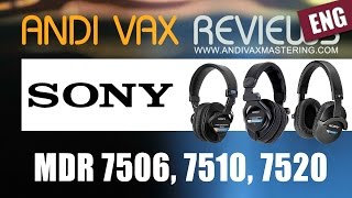 Video thumbnail for AVR ENG 023 - Sony MDR 7506, MDR 7510, MDR 7520 by andivax