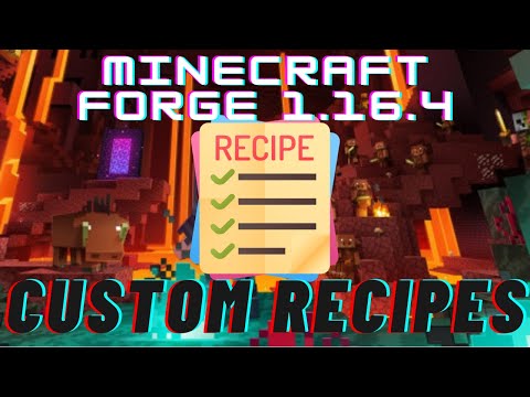 Recipes - Minecraft Forge 1.16.4 Modding Tutorial