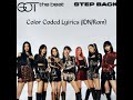 GOT The Beat Step Back Color Coded Lyirics Rom Indo