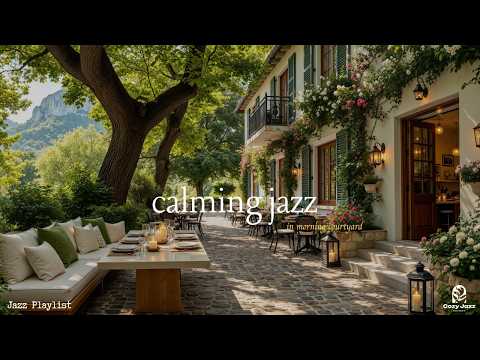 Calming Jazz In Forest Living Space Ambience | Elegant Jazz Music & Nature Therapy For Deep Relaxing