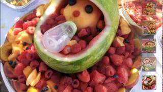 Baby Shower Watermelon Carriage