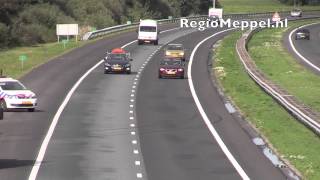 preview picture of video 'Auto op zijn kant A28 Staphorst'