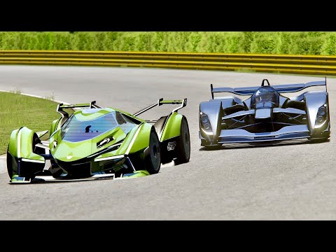 Red Bull X2019 Competition vs Lamborghini V12 Concept GT - Old Monza
