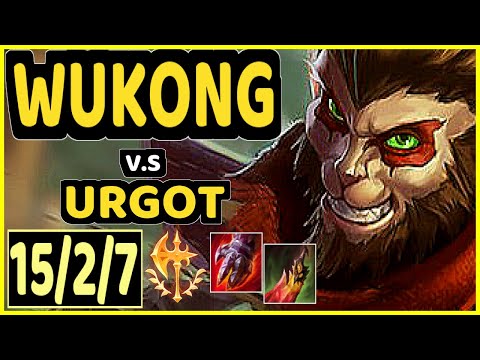 CUVEE (WUKONG) vs URGOT - 15/2/7 KDA TOP CHALLENGER GAMEPLAY - KR