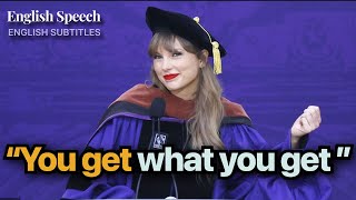 English Speech | Taylor Swift NYU Graduation Speech with Subtitles 🎓