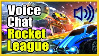 How to use VOICE CHAT to TALK Rocket League Crossplay (Best Method!)