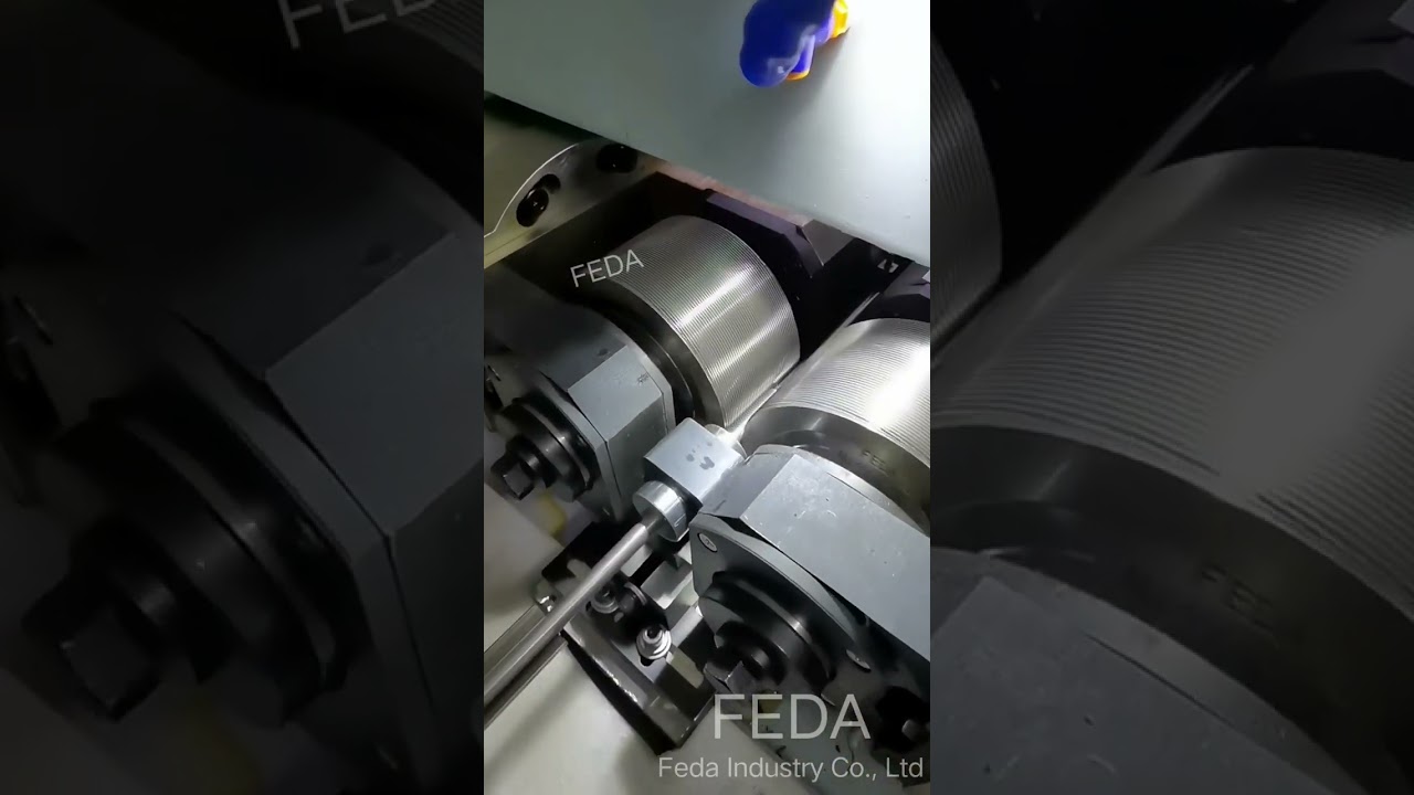 FD-15T thread rolling machine with automatic feeder for processing external thread on rods #machine