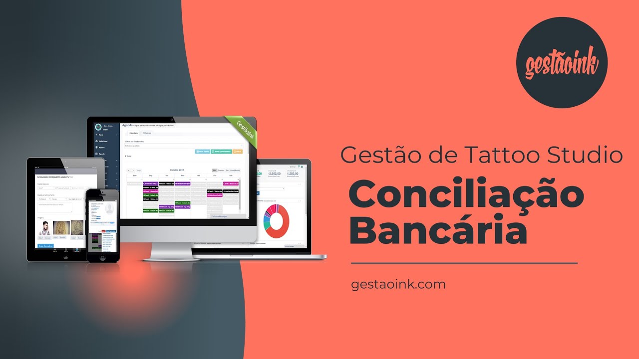 Conciliação bancária sistema para estúdios de tatuagem