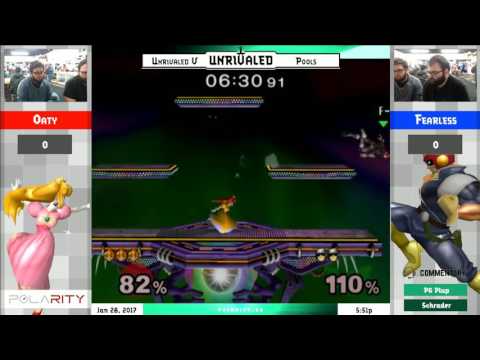 Unrivaled 5 Melee - Oaty (Peach) vs Fearless (Falcon) - Pools