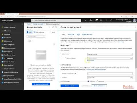Build Deploy Web App on MS Azure Create a Storage Blob and Make It Accessible | packtpub com