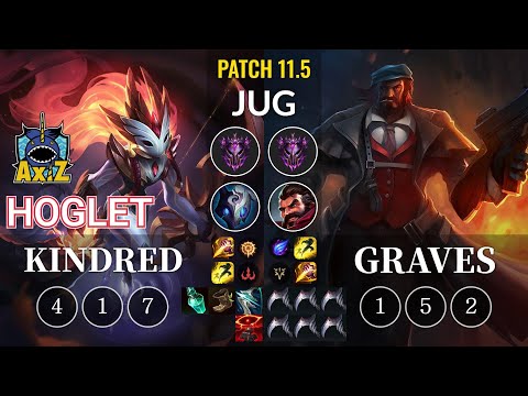 AXIZ Hoglet Kindred vs Graves Jungle - KR Patch 11.5