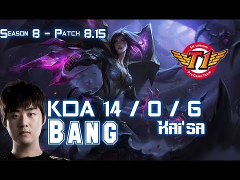 SKT T1 Bang KAI'SA vs LUCIAN ADC - Patch 8.15 KR Ranked